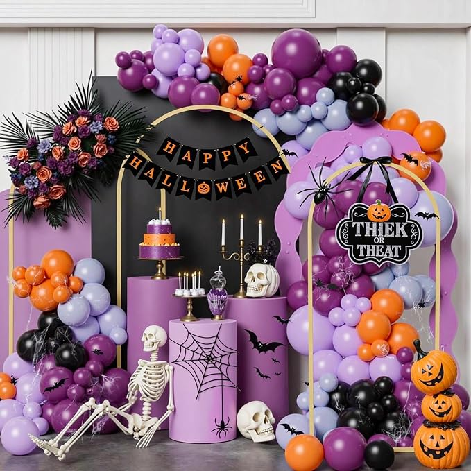Babenest Gold Arch Backdrop Stand Set of 2, Metal Arch Wedding Stand, Balloon Arch Frame for Ceremony Birthday Party Bridal Baby Shower Banquet Halloween Decoration(7.2FT 8FT)