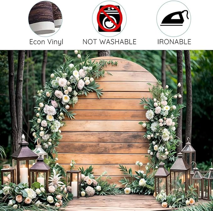 8X6ft Wedding Floral Backdrop Vintage White Wood Barn Doors Pink Rose Flowers Elegant Photography Background Bridal Anniversary Party Photo Shoot Decor Props