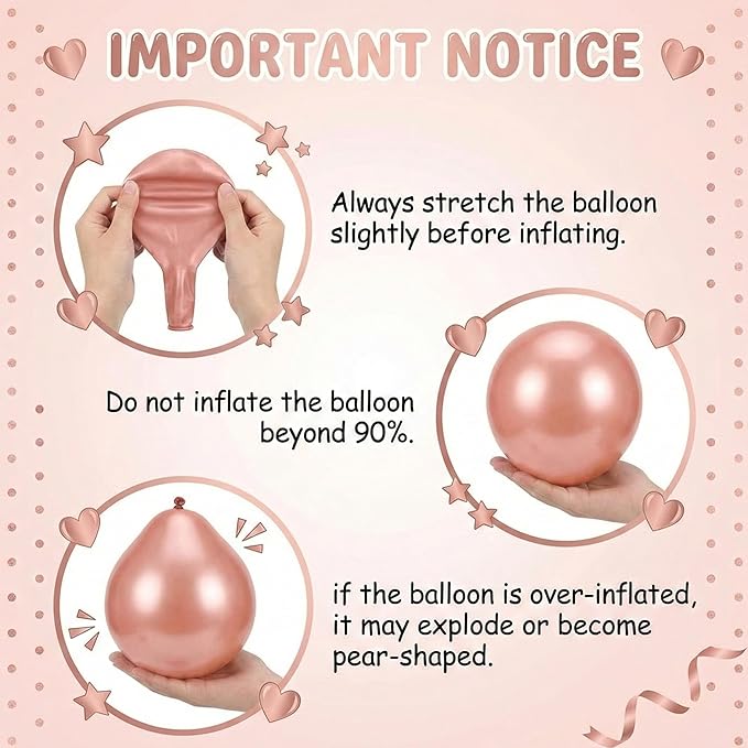 144Pcs Rose Gold Baby Shower Decorations for Girl - Pink Balloon Garland Arch Kit with 4 Baby Boxes - Metallic Gold Confetti Balloons for Princess Birthday, Bridal Shower Background