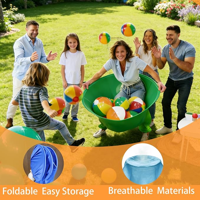 Granny Pants Yard Game Set,Outdoor Party Game Granny Pants Outdoor Game with Bouncy Balls and Air Pump Fun Family Reunion Backyard Games for Groups