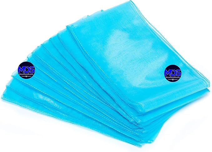 MDS® Pack of 200 Organza Chair Sashes for Wedding Decoration, Reusable Sheer Chair Bows for Banquet Chair Cover, Reception, Bridal Shower, Baby Shower, Birthday Party & Special Events - Turquoise