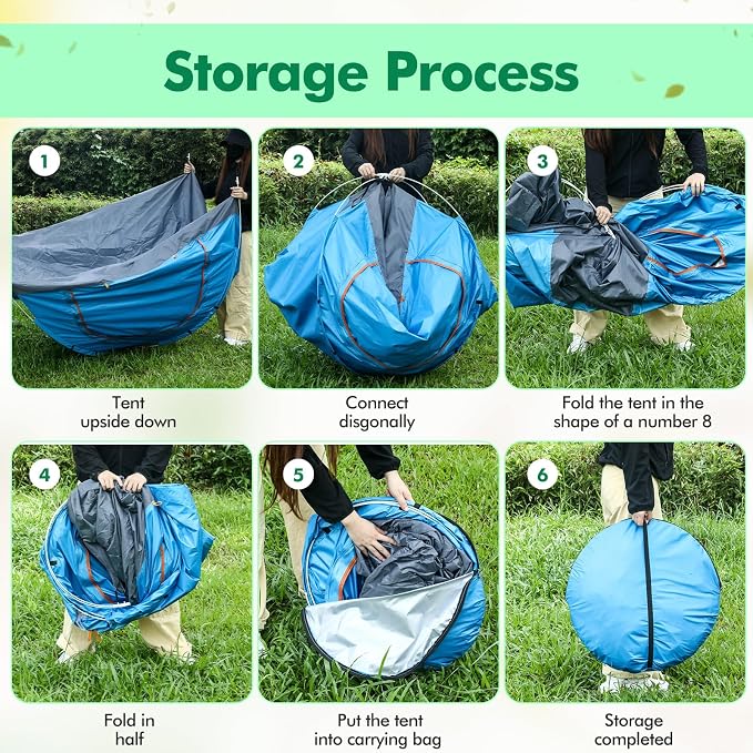 Woanger 6 Pack Bulk 2 Person Camping Tents for Homeless Lightweight Outdoor Tent with Rain Fly and Carrying Bag, Waterproof Windproof Setup Pop Up for Homeless Camping Backpacking