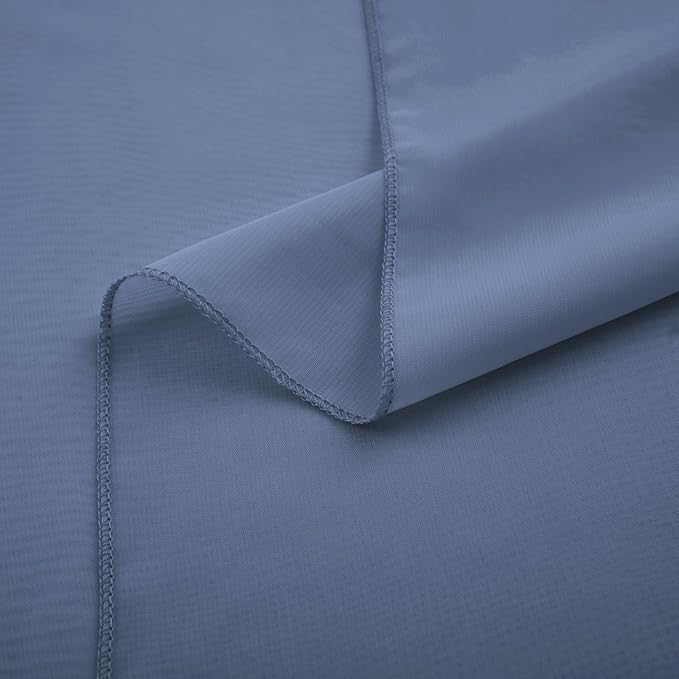 Horbaunal Dusty Blue Chiffon Table Runners 10FT Sheer Chiffon Runner 29x120 Inches Romantic Boho Rustic Table Runner for Wedding Party Bridal Baby Shower Table Decorations