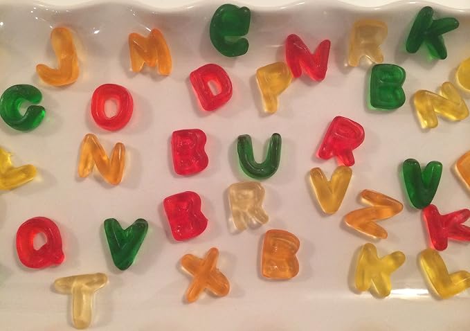 HARIBO Gummi Candy, Alphabet Letters, 5 oz. Bag (Pack of 12)