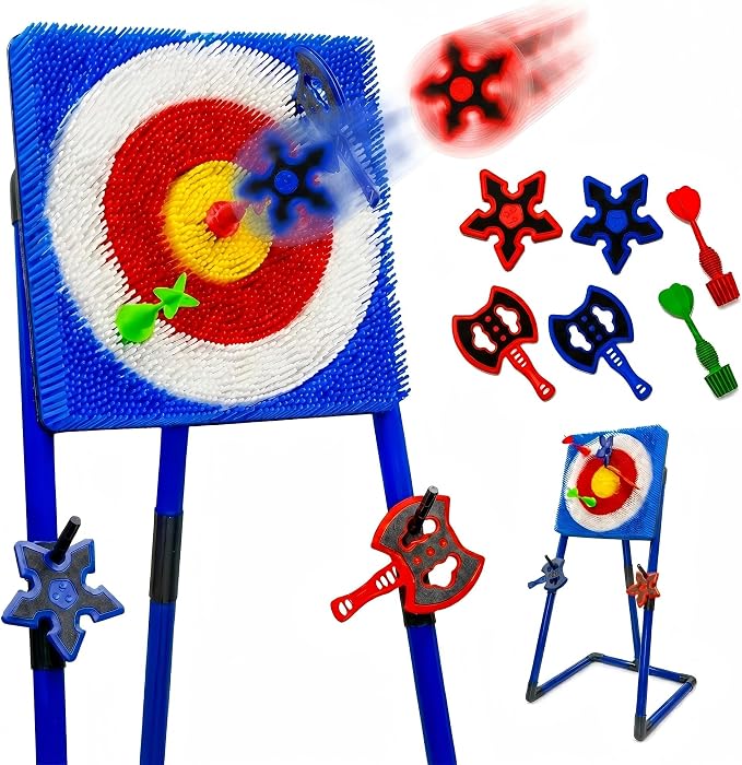 Axe Throwing Game for Backyard, Throwing Axe Set with Axe Throwing Target, Ax Throwing Game for Indoor Outdoor Lawn Party Game