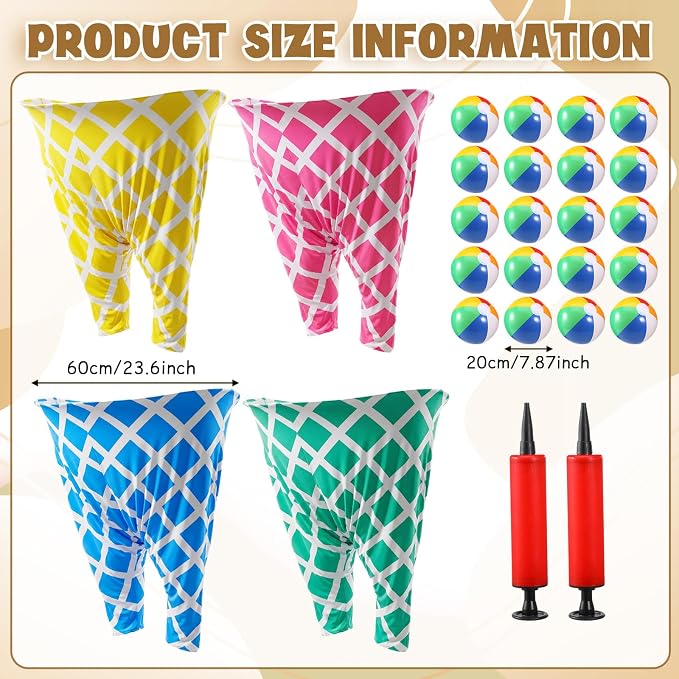 Ceenna Funny Granny Pants Game Set, Giant Pants Yard Games for Adults Players, Hilarious Team Relay Toss Race for Backyard Lawn Party Camping Family Reunion Carnival
