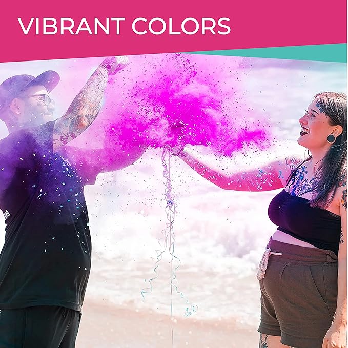 Hawwwy Colored Powder for Color Run - 2 Pounds Pink - Color Run Powder Assorted Colors, Colorful Smoke, 5k Runs, Bath Bombs, War Paint, Holi Festival - Perfect Gender Reveal Powder - 2 Pack of 1 Ibs