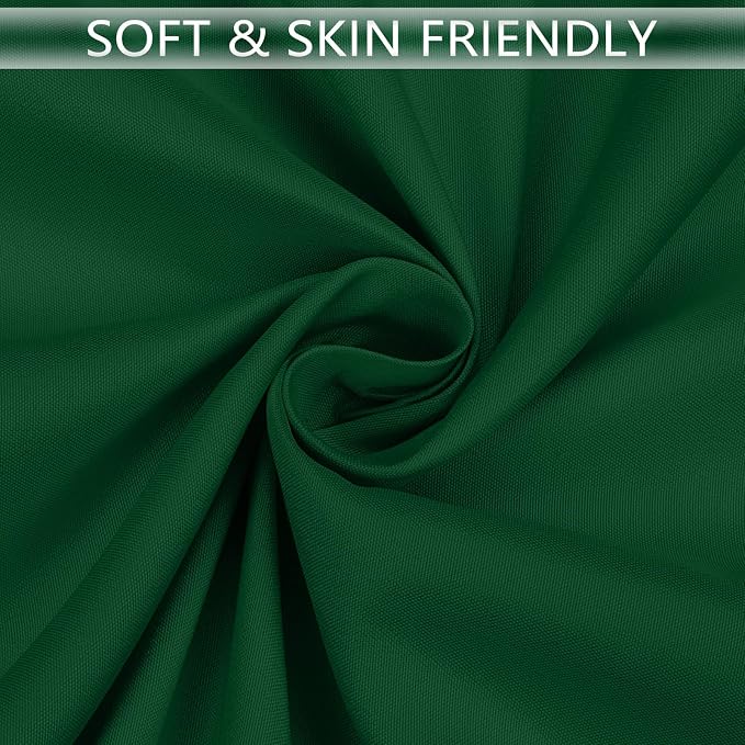 8 Packs 120 Inch Hunter Green Round Tablecloth in Diameter, Washable Polyester Fabric Tablecloths, Wrinkle Resistant Table Cloth for Wedding Party Banquet Dining