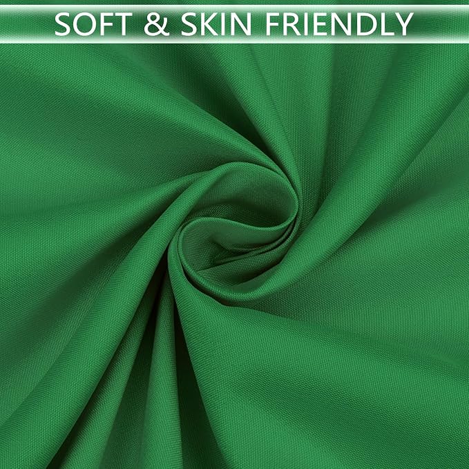 8 Packs 90 Inch Green Round Tablecloth in Diameter, Washable Polyester Fabric Tablecloths, Wrinkle Resistant Table Cloth for Wedding Party Banquet Dining