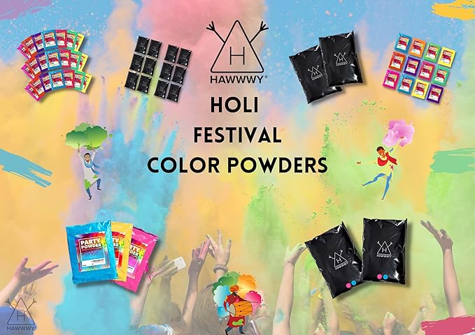 Hawwwy Colored Powder for Color Run - 2 Pounds Pink - Color Run Powder Assorted Colors, Colorful Smoke, 5k Runs, Bath Bombs, War Paint, Holi Festival - Perfect Gender Reveal Powder - 2 Pack of 1 Ibs