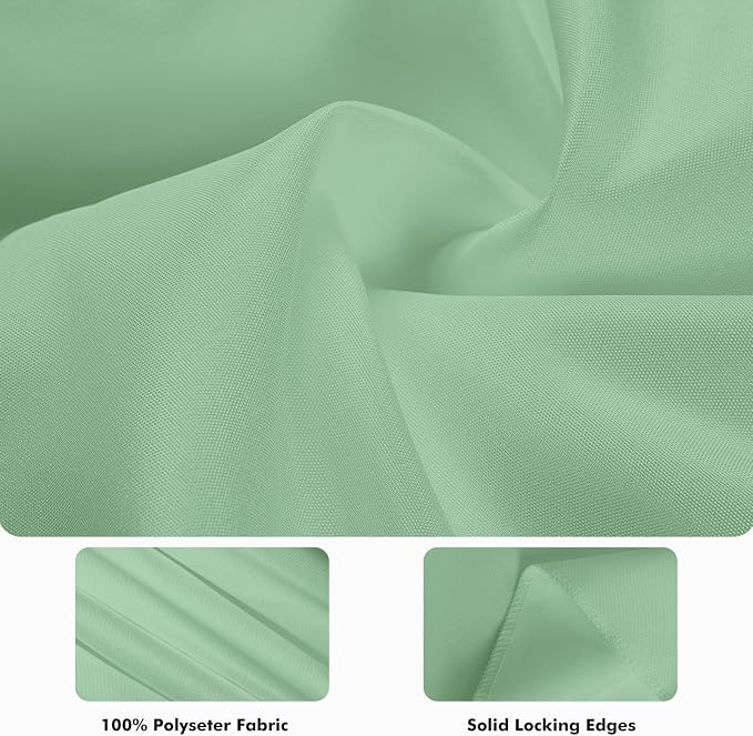 Fixwal 3 Pack Sage Green 60 x 102 Inch Rectangle Tablecloths, Reusable Heavy Duty Washable Polyester Table Covers for 6 Ft Tables, Wedding, Baby Shower, Boho Party, Outdoor, Picnic