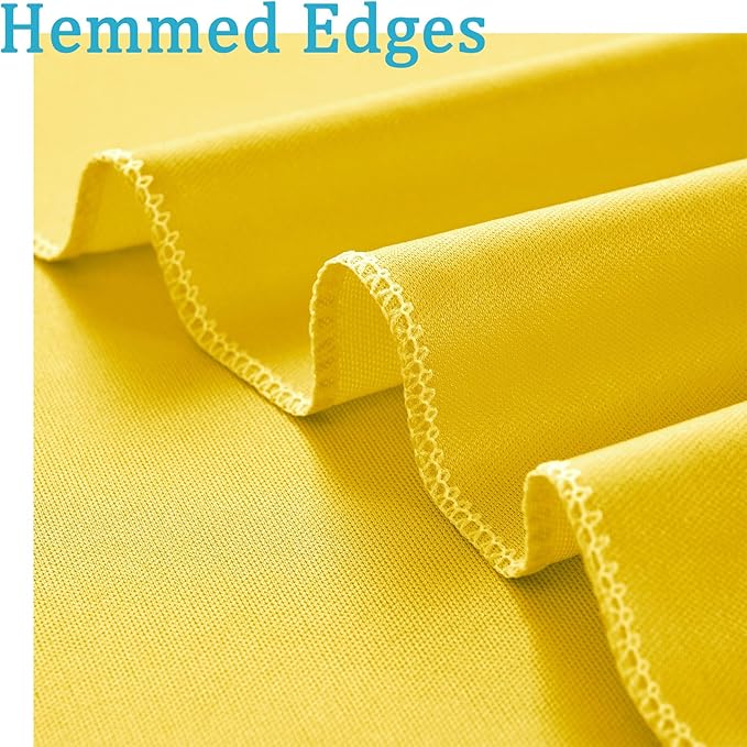 30ft x 10ft Wrinkle Free Yellow Backdrop Curtains for Parties, Thick Polyester Lemon Backdrop Drapes for Birthday Party Wedding Photography Background Baby Shower