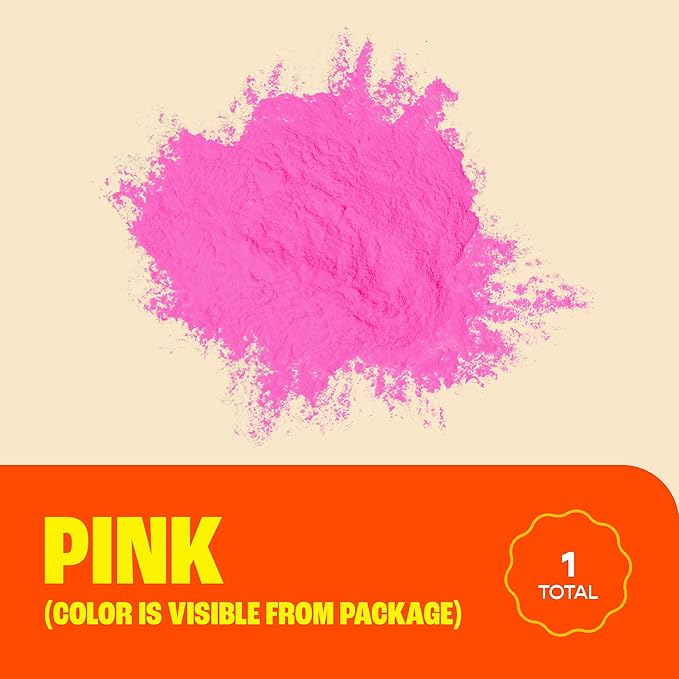 Chameleon Colors Pink Gender Reveal Powder, Two 1 lb Bags, Vibrant Pink Color, Powder for Baby Girl Gender Reveal, Easy-Open Bags, Easy Cleanup, Non-Toxic