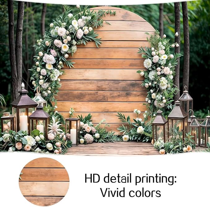 12X8ft Wedding Floral Backdrop Vintage White Wood Barn Doors Pink Rose Flowers Elegant Photography Background Bridal Anniversary Party Photo Shoot Decor Props