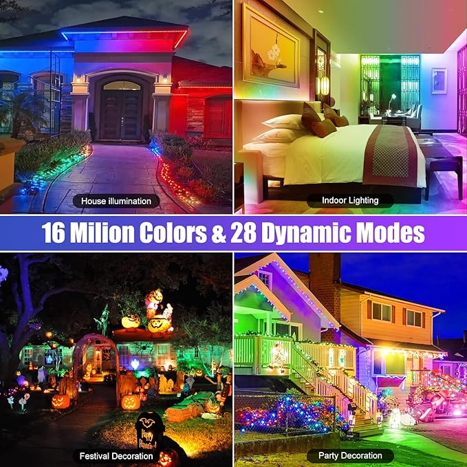 50W RGB Wall Washer Light, RGB Light bar, Warm 3000K & 16 Million Colors&Timing& Music Sync, with Remote & APP Control, for Commercial Lighting, Birthday Party, Garden Lighting, Wall Display