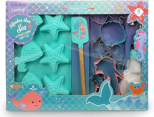 Handstand Kitchen Under the Sea 15-piece Ultimate Mermaid and Sea Life Baking Party with Recipes