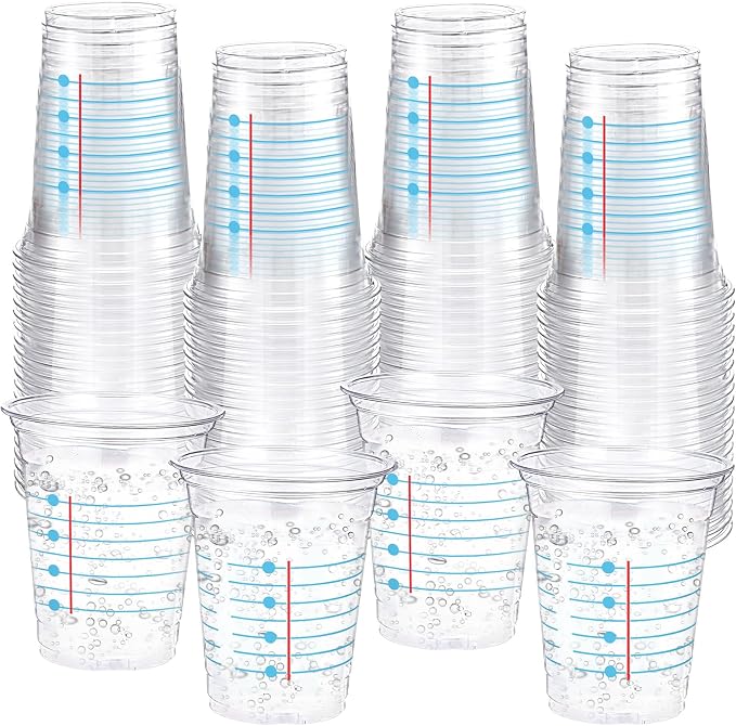 Funnymoom 60 Pack Composition Notebook Decoration Cups 12 oz Back to School Disposable Clear Plastic Drinking Cups for First Day of School Graduation End of Year Party Decorations Supplies