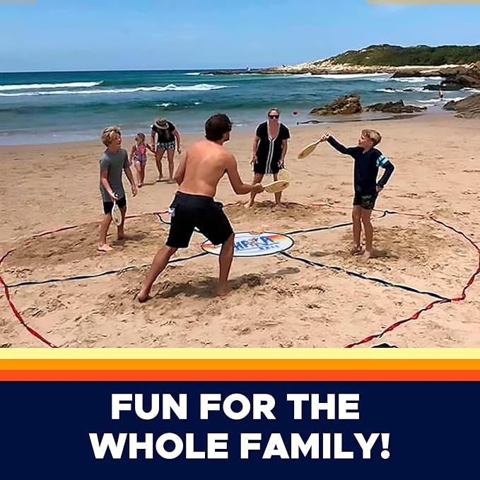 Game Set – Fun Beach Holiday Camping Games for Adults, Family & Kids – Lawn & Large Outdoor Teen Party Game – Water & Group Vacation Summer Fun Activities – Park & Yard Portable Paddle Kit