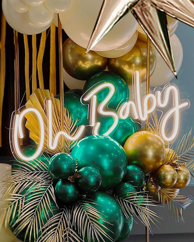 Double stuffed emerald Balloons Different sizes Customized 63 PACK 18+10+5 inch Dark Teal emerald green Balloon Garland kit For Wedding Birthday baby shower anniversary decorations