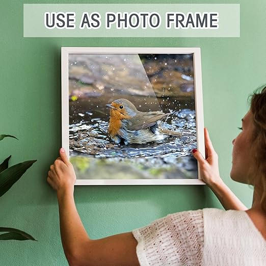 12 Pcs 12 x 12 Inch Clear Acrylic Sheet 1/8 inch Thick Transparent Square Panel Acrylic Board with Protective Paper for Engraving for Sign Photo Frame Craft DIY Display Projects