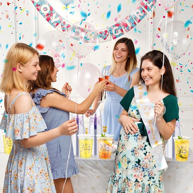 100 Pcs Plastic Butterfly Cups 16 oz Disposable Clear Plastic Cups Butterfly Party Cup Bulk for Birthday Baby Shower Girls Tea Party Supplies