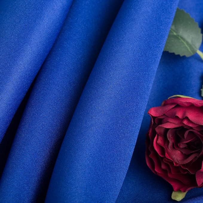 6 Pack Royal Blue Round Tablecloths 108 Inches Table Cloth Stain and Wrinkle Resistant Washable Polyester Table Cover Fabric for Party, Wedding,Dining,and Banquet Decoration