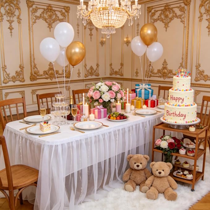 I00000 144 Small Plastic Dessert Plates Set Include 72 Pcs Gold Dessert Plates 7.5" with 72 Pcs Forks 7.5",Disposable Cake Plate,Fancy White Gold Plastic Small Plates for Party
