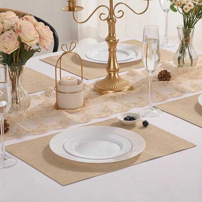 Fijinhom 100PCS White Disposable Plates for 50 Guests Including 50PCS 10" Dinner Plates & 50PCS 7" Dessert Plates, White