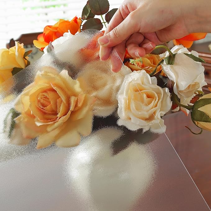 Frosted Clear Table Protector 16 x 54 Inch, 2mm Thick Plastic Table Cover, Waterproof PVC Clear Table Cover Protector, Desk Protector Mat, Writing Desk Pad for Desktop, Coffee & Dining Room Table