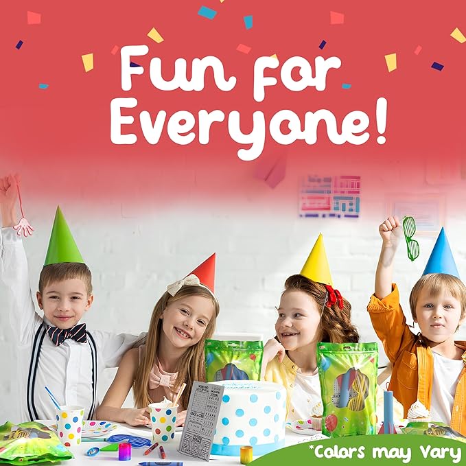 Crown Display Premade Goodie Bags for Kids Birthday Party Favor Bags 10 Premium Fun Pre Filled Party Favors for Kids Bag Goodie Bag Stuffers Fidget Toys & Small Toys goodie bags for Boys & Girls