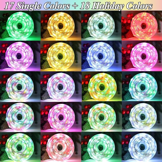 Lovelite 200 LED Fairy Lights Color Changing, 66 FT 35 Colors Halloween Fairy Lights with Remote, Purple Orange String Lights for Bedroom Christmas Holiday Wedding Party Indoor Outdoor Decor