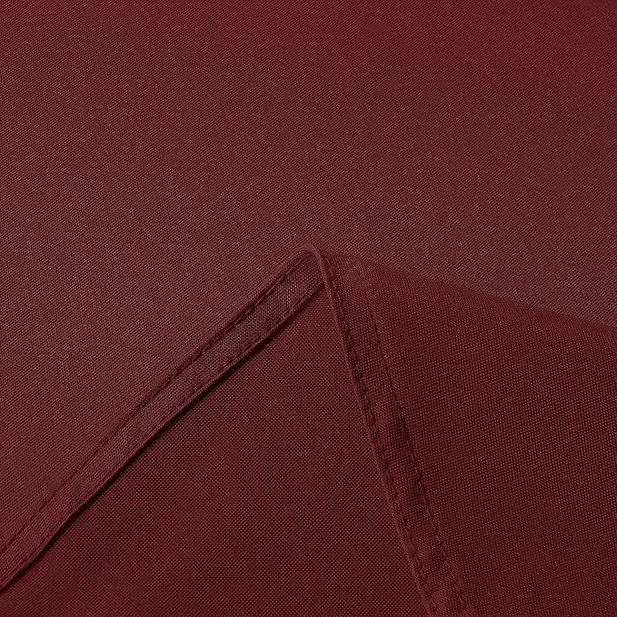 sancua Rectangle Tablecloth - 70 x 120 Inch - Stain and Wrinkle Resistant Washable Polyester Table Cloth, Decorative Fabric Table Cover for Dining Tables, Buffet Parties and Camping, Burgundy