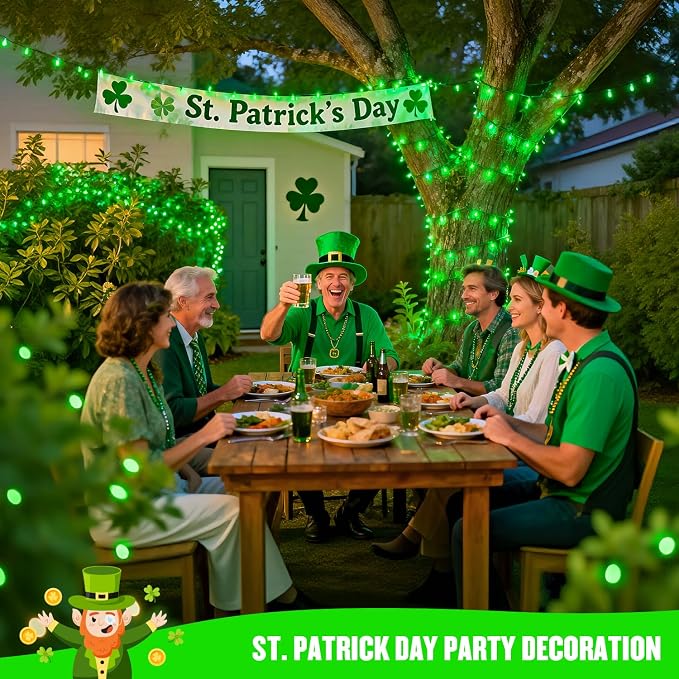 JMEXSUSS 250 LED Green String Lights - 91.5ft Green Christmas Lights Outdoor Waterproof, 8 Lighting Modes, Connectable St. Patricks Day Light for Yard Party Halloween Christmas Decorations