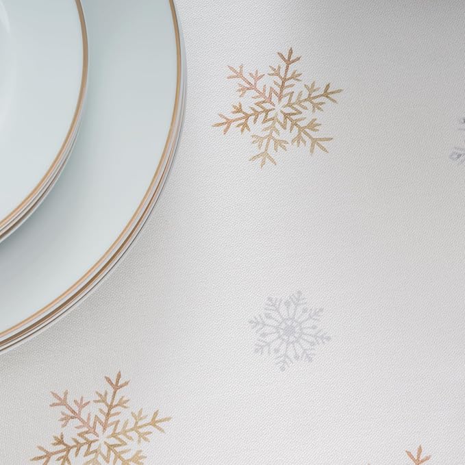 Maison d' Hermine Table Cloth Round Table 100% Cotton 63 Inches Fall Tablecloth Reusable Everyday Use for Thanksgiving Christmas Decorations Dining Farmhouse Party (Deer in The Woods)