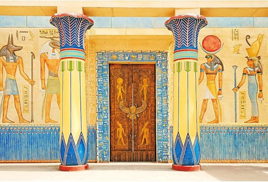 Ancient Egyptian Backdrop Ancient Egyptian Writing Pharaoh Hieroglyphics on Stone Photography Backdrop Ancient Egypt Wall Mural Theme Party Backdrop for Travel Vacation Portrait Photo Props 8x6ft