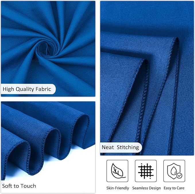 8 Pack Royal Blue Tablecloth 60 x 102 Inch Rectangular Tablecloths for 6 Foot Rectangle Tables, Wrinkle Resistant Blue Table Cloth Washable Polyester Fabric Cover for Party Wedding Banquet
