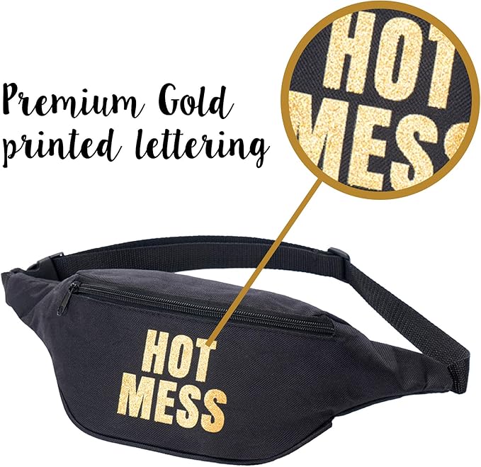 Bachelorette Fanny Pack Set (7 pack) Includes Bride Fanny Pack I Funny Fanny Packs for Bachelorette Party Favors