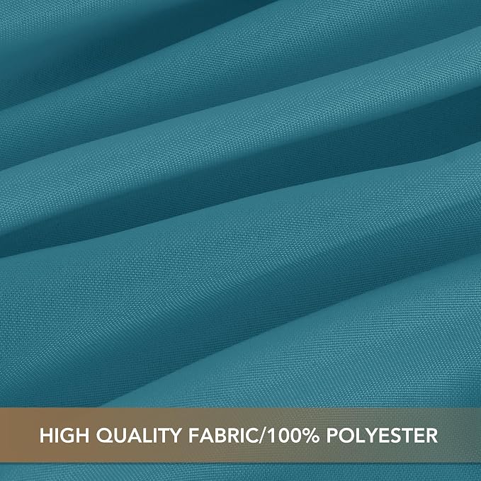 sancua Rectangle Tablecloths 6 Pack - 90x156 Inch - Teal Washable Fabric Cloth Table Cloth, Large Reusable Polyester Table Covers for Wedding, Party, Birthday, Banquet