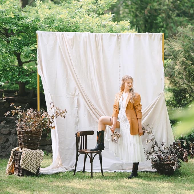 Square Balloon Arch Stand, 8.2x8.2FT Gold Wedding Arch Garden Arbor Garden Arches Metal Arch Backdrop Stand for Ceremony Party Birthday Bridal Baby Shower Anniversary Decoration Wedding Decor