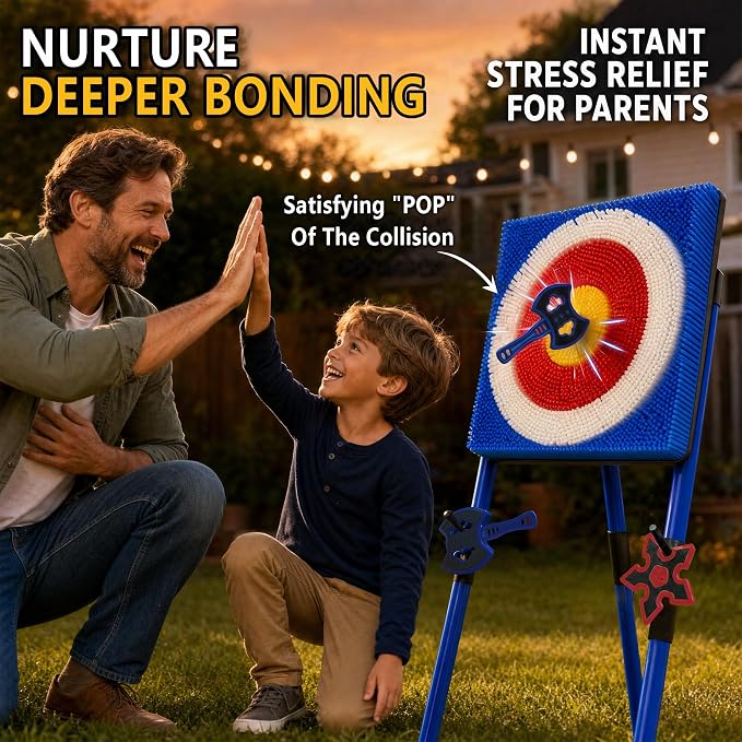 Axe Throwing Game for Backyard, Throwing Axe Set with Axe Throwing Target, Ax Throwing Game for Indoor Outdoor Lawn Party Game