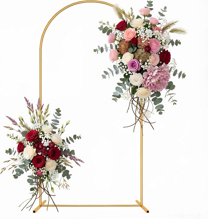 7.2FT Metal Arch Backdrop Stand, Wedding Arch Frame for Parties, Birthday, Baby Shower, Graduation, Wedding, Bridal Shower, Arch Decoration of Garden, Floral, Balloon (7.2FT)