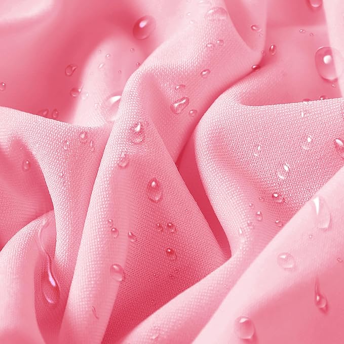 36 PCS Waterproof Stretch Spandex Folding Chair Covers, Dining Room Chair Slipcovers Protector for Wedding, Banquet, Party, Holidays, Celebration and Decoration（Pink）