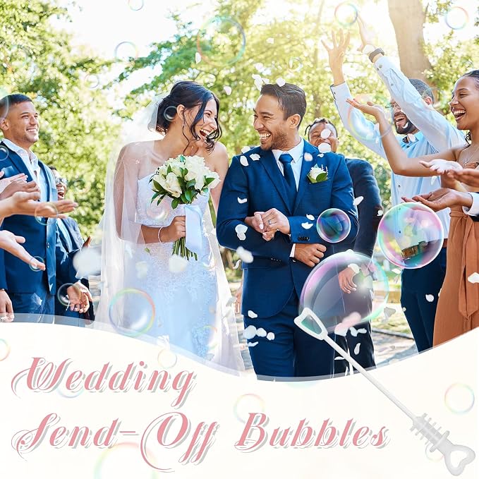 405 Pcs Wedding Send Off Bubble Ideas Set Include Heart Bubble Wands Gift Tags Cards Wood Photo Frame Ribbons Wedding Send Off Party Favors for Guests(Rose Pink)