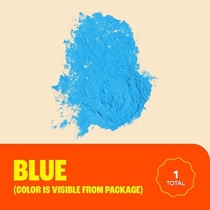 Chameleon Colors Blue Gender Reveal Powder Bags, Two 1 lb Bags, Vibrant Blue Color, Powder for Baby Boy Gender Reveal, Easy-Open Bags, Easy Cleanup, Non-Toxic