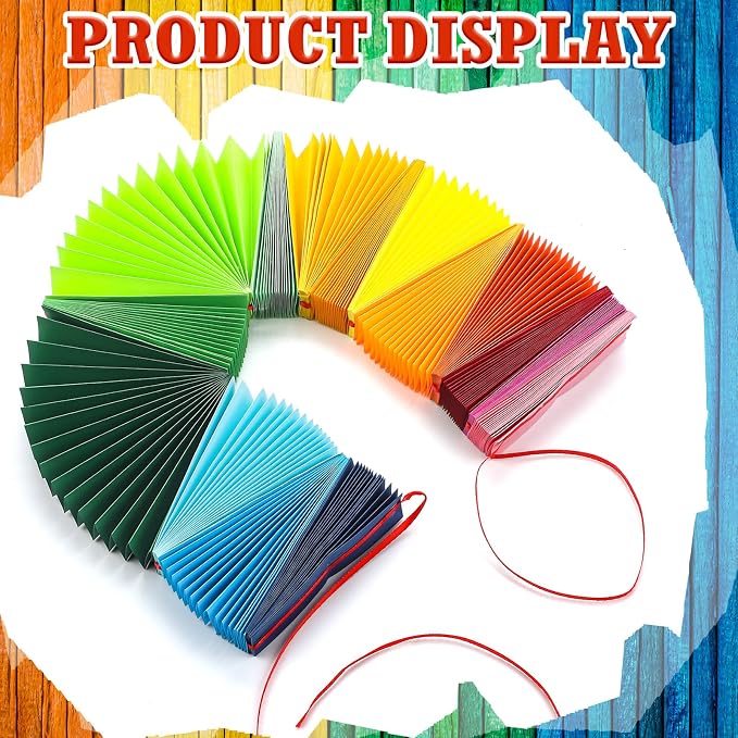 3 Pack Wedding Paper Fans Garland 15.6ft Colorful Background Ceiling Hanging Decorations Set for Birthday Party Supplies 3D Bachelorette Party Decorations (Rainbow)