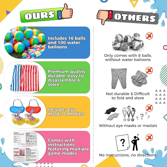 Granny Pants Yard Game Field Day Outdoor Giant Pants Games for Adults Kids Family Large Outside Lawn Backyard Carnival Picnic Camping Birthday Party Big Pants Tossing Game