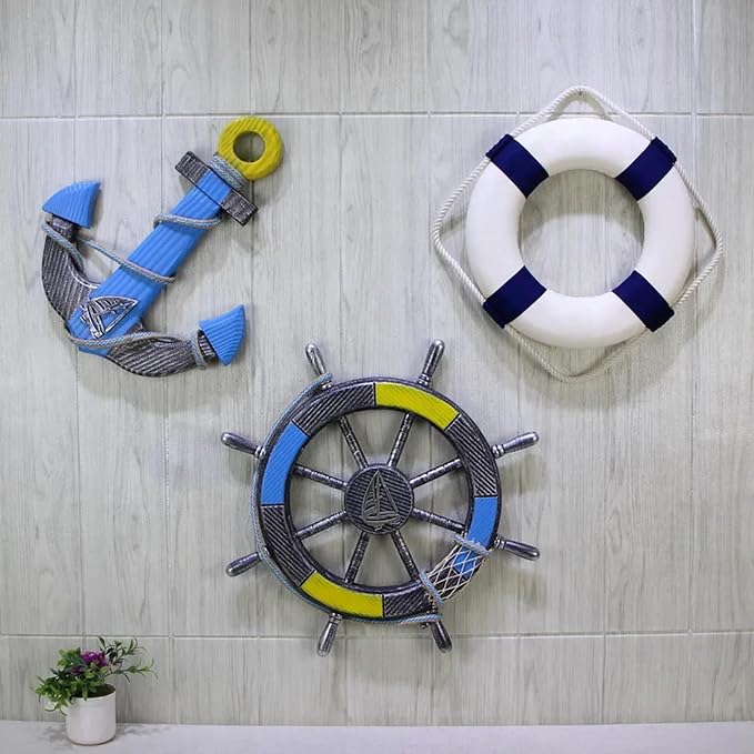 Calvana 20" Foam Life Preserver Ring with 98.4ft Floating Lifesaving Rope, Throwable Flotation Device, Pool Safety Float, for Buoy and Swimming Decoration, Boat Safety Equipment