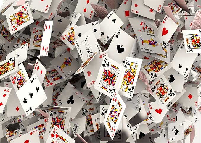 BELECO 10x6.5ft Fabric Poker Backdrop 3D Playing Cards Photography Background Casino Party Las Vegas Party Decorations Poker Card Backdrop Photo Studio Props Wallpaper