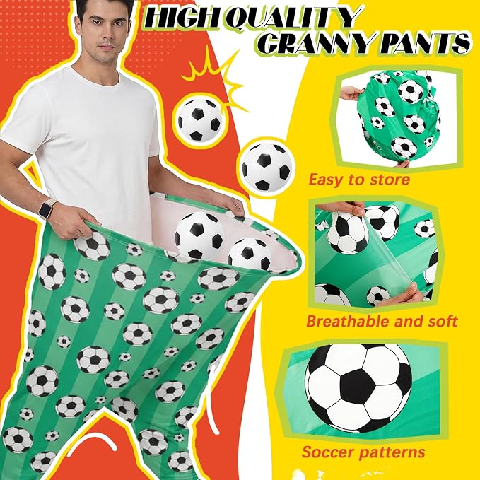 Granny Pants Yard Game, Baseball Soccer Game Outdoor Party Toss with 2.5 Inch Durable High-Bounce Balls, No Inflation Needed, Wind-Resistant for Backyard, Family Reunion & Easter