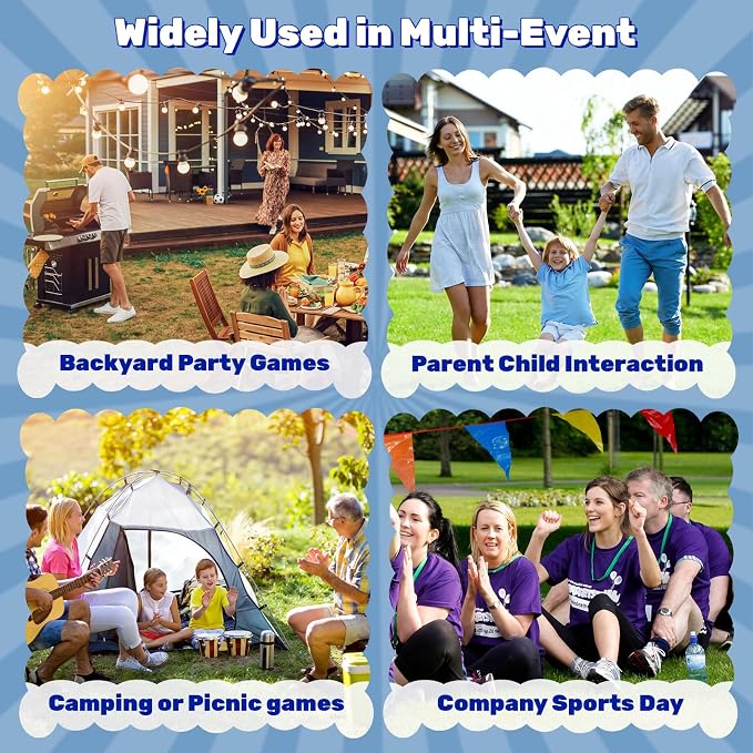 Granny Pants Yard Game Set, Granny Pants Party Outdoor Game with Bouncy Balls and Pump, Outdoor Tossing Games for Adults,Family Reunion Backyard Field Games Set